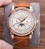 Best Quality Patek Philippe Perpetual Calendar Moon phase Rose Gold Watches 41mm Men